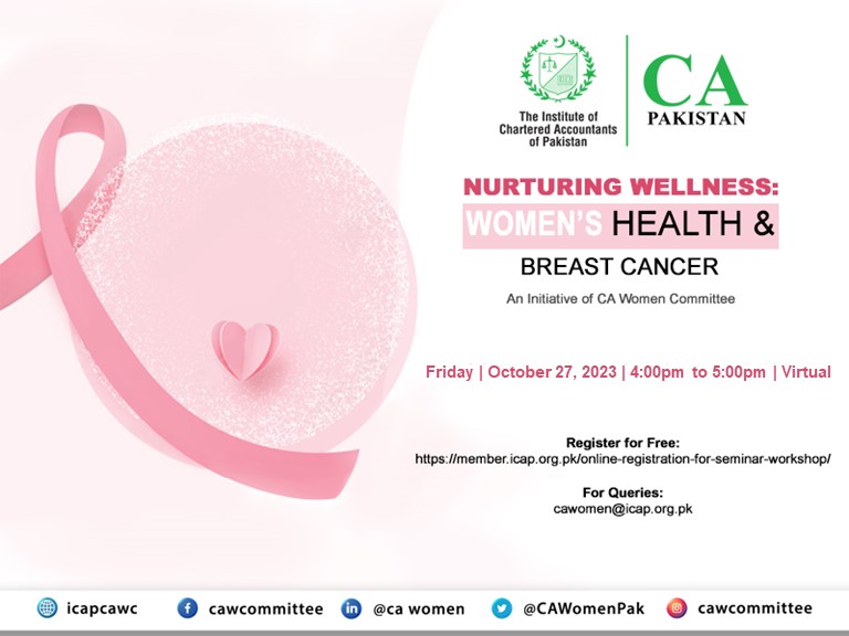 CAWomenPak's tweet photo. Join us for a conversation on “Nurturing Wellness: Women’s Health and Breast Cancer”. Our virtual session, is open for all women. Mark your calendars for October 27, 4:00 PM (PKT). Together, we raise awareness.
Secure your spot now https://t.co/Vyxtz08v2q
#ICAP #CAWomen https://t.co/cGA6BxeY9Z