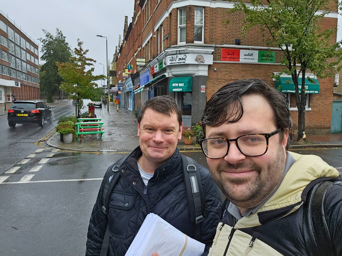 Always good to be back campaigning in sunny Beckenham