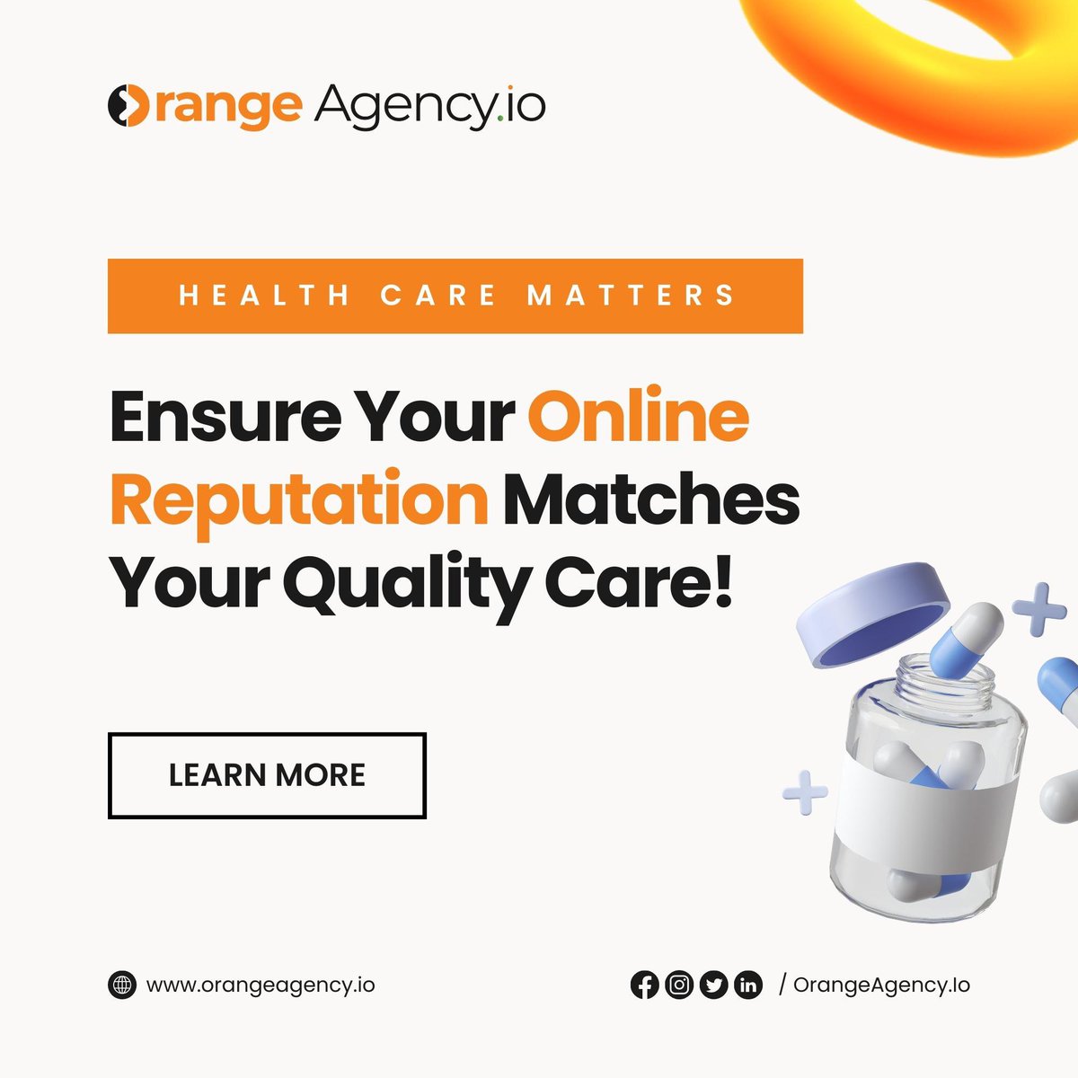 Your Patients Deserve the Best – Let Your Online Reputation Reflect That!

Trust us to boost your presence. tinyurl.com/2wpc8fv8
 
#OrangeAgency #ReputationManagement #HealthcarePractices #OnlineReviews #PatientEngagement #OnlineReputation #niger #Tesla #Discord #Titanic