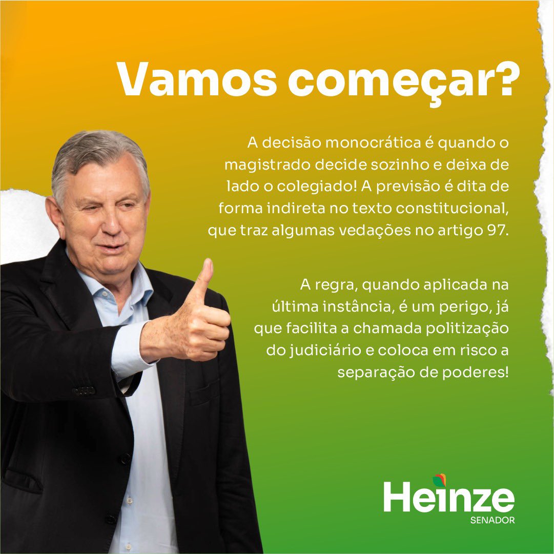 Heinzeoficial's tweet photo. Deixe sua opinião sobre o assunto.
Compartilhe com os amigos! É com informação de qualidade que a gente muda o Brasil 🤝🇧🇷
.
.
.
#Informação #DecisãoMonocrática #Legislativo #PEC8 https://t.co/VCMXahiyAT