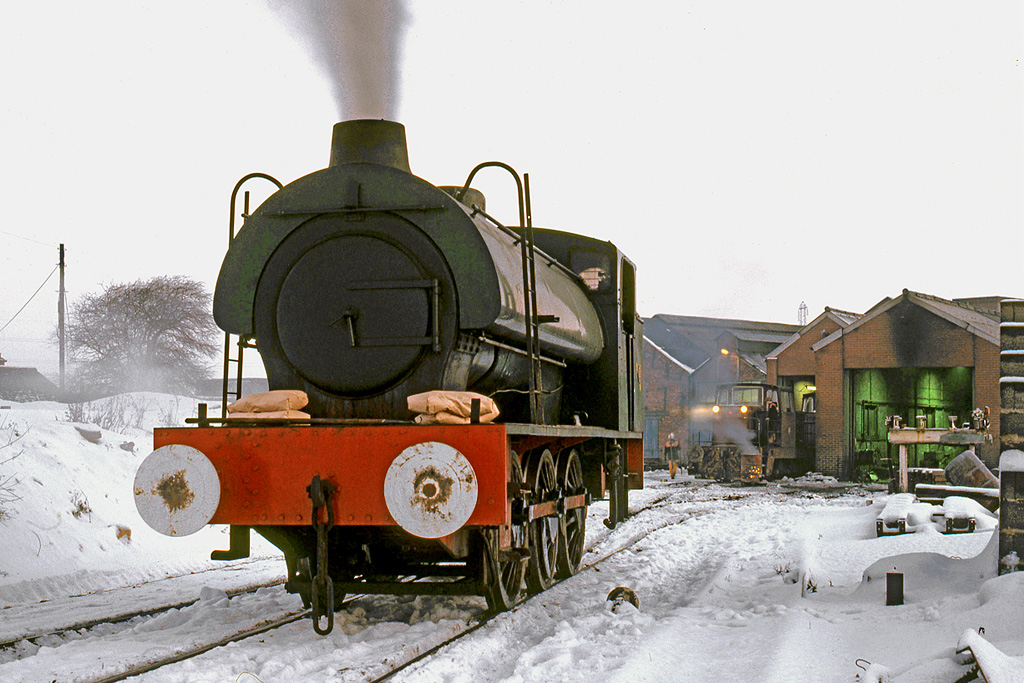 Rebuilt July 1981 by Hunslet Holdings, Austerity S134 was a test bed for single manning with an underfeed stoker, settling in at Wheldale for trials. Come that December, heavy blizzards blocked the ECML &amp; M1, freezing up Wheldale's diesels - so S134 was the only engine available!