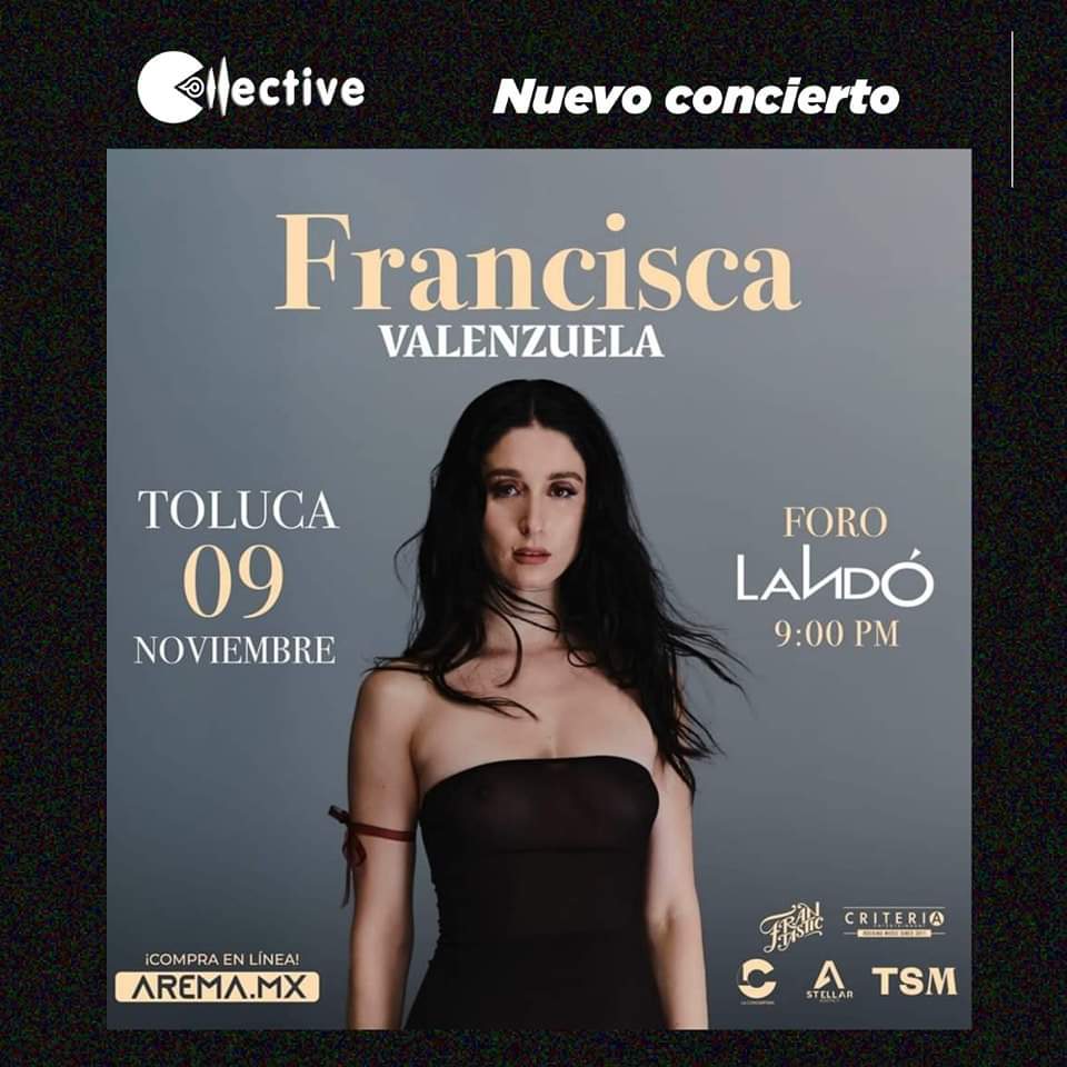 collectivemm's tweet photo. @franciscamusic este 9 de noviembre presente en el Foro Landó 🎶🎶 

🎟️ https://t.co/ggwf2Fuhz8 

#CollectiveMusicMedia
#CollectiveMM 🔴⚫ https://t.co/t7g9Lu2Eto