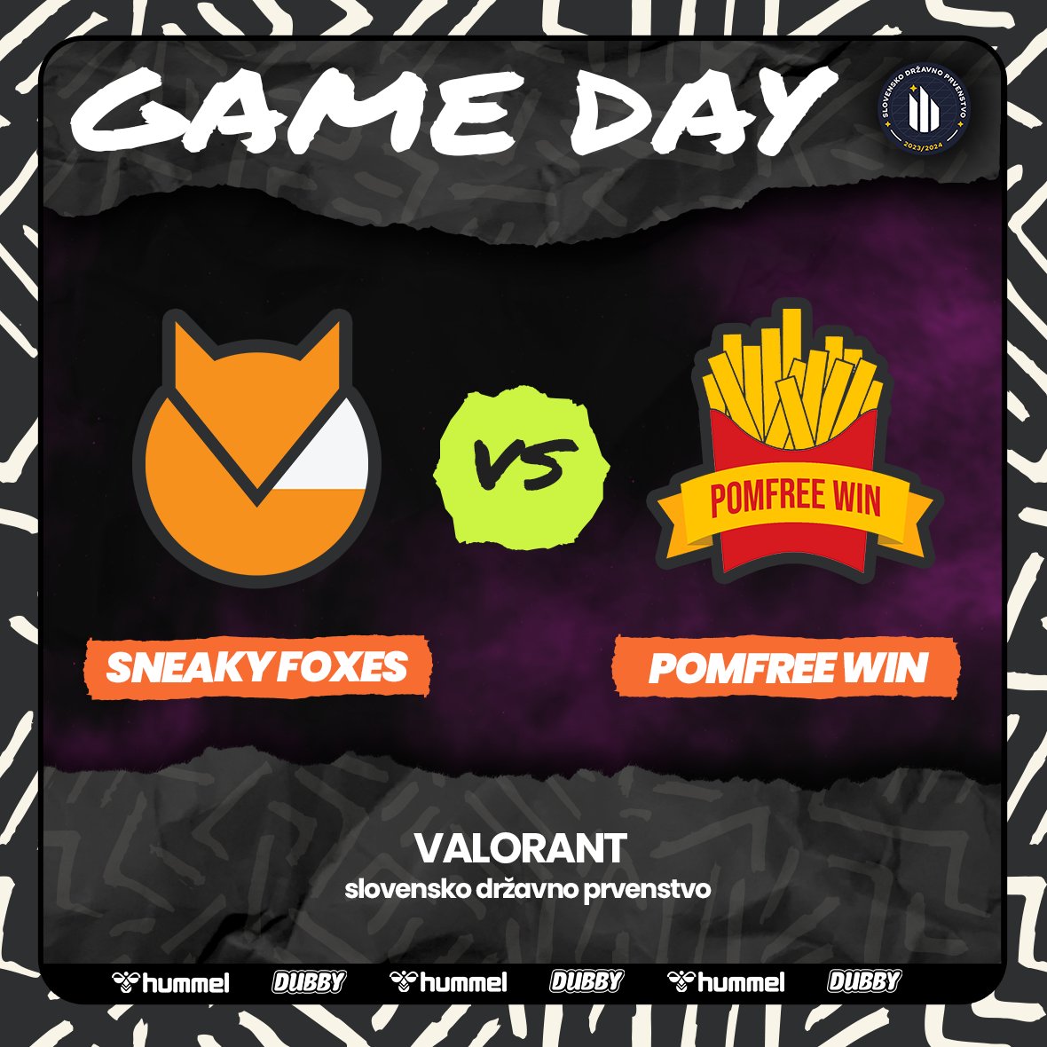 New weekend new match! Today's match starts at 8 PM. Let's do our best.
<a href="/eszslovenije/">E-športna zveza Slovenije</a> 
Partnered with: hummel, <a href="/DubbyEnergy/">DUBBY®</a>