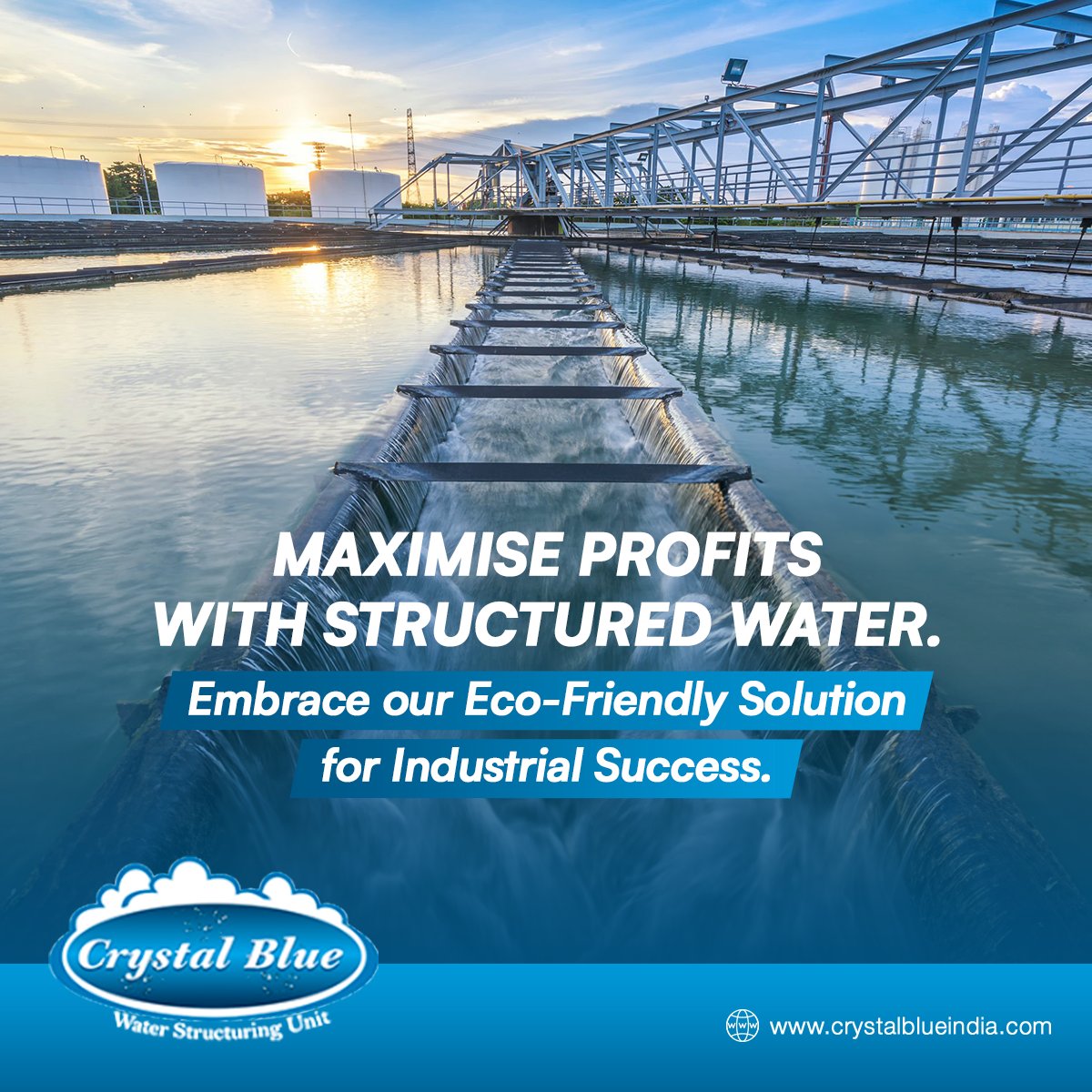 CrystalBlueIn's tweet photo. Elevate your industrial success by choosing our eco-friendly structured water solution. With it, you'll maximize profits while reducing environmental impact. 

#crystalbluewater #crystalblue #structuredwater #industry #ecofriendly #watersolution #maximizeprofits #environment https://t.co/jv1g62gX6N