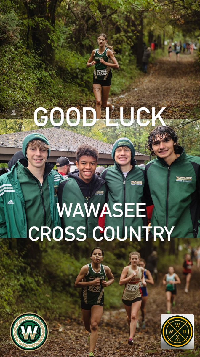Good Luck Wawasee Cross Country at Regionals!!! #runfast #bringhomethehardware #wearewawasee