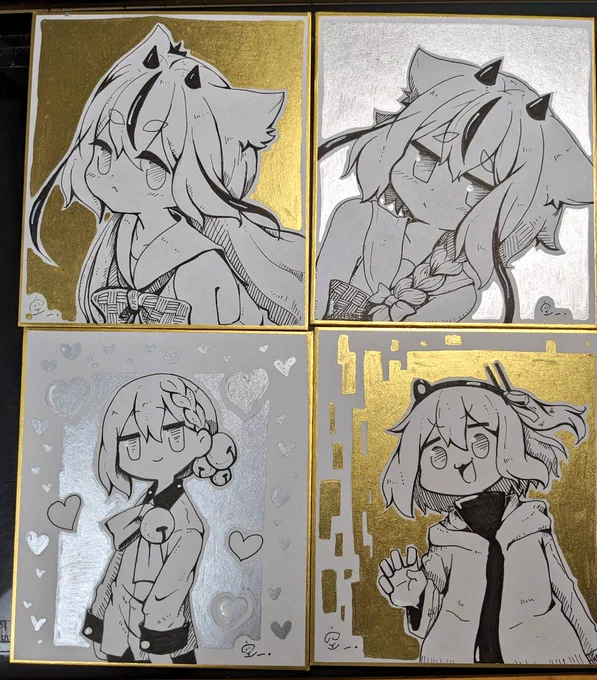 明日頒布する色紙です 1000円です よろしくお願いします