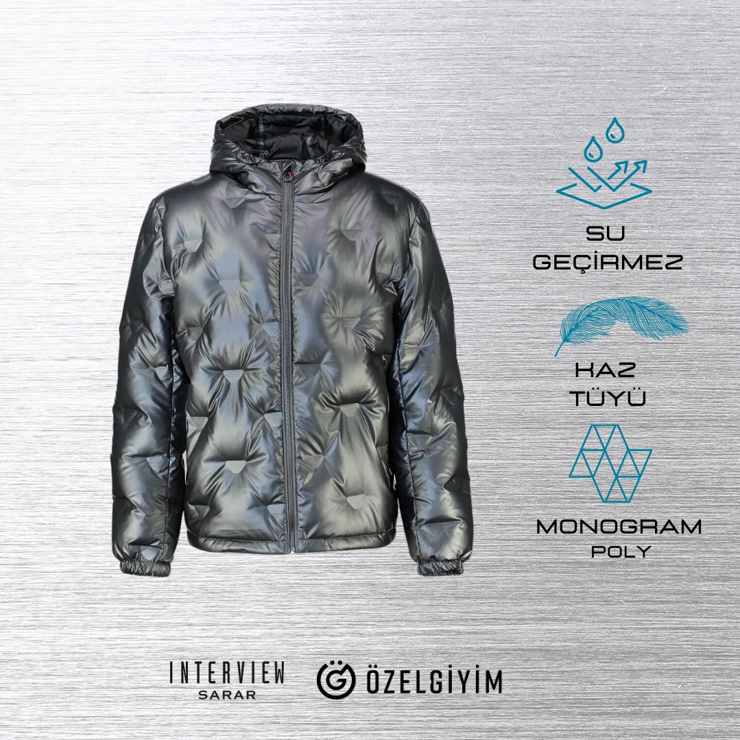 ozelgiyim's tweet photo. Interview Sarar Monogram gri mont, rahatına ve şıklığına önem verenler için tasarlandı. Soğuk havalara meydan okuyan mont kapüşon ve cep detayları ile konforlu bir kullanım yaşatıyor.

Interview Sarar Monogram Poly Mont özel indirimi ile Özel Giyim'de
#interviewsarar #sarar #mont https://t.co/SiTIb01Ezm