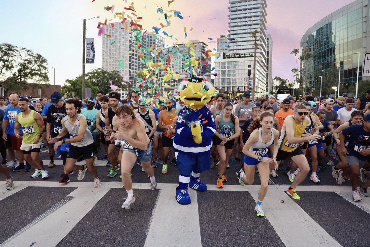 LightningFDN's tweet photo. What. A. Morning.

Thanks to the 2,000+ runners who joined us this morning for the 23rd Annual #BoltRun presented by @AdventHealth! 

We hope you all had as much fun as we did! ⚡️ https://t.co/UHqo0JI9Xr