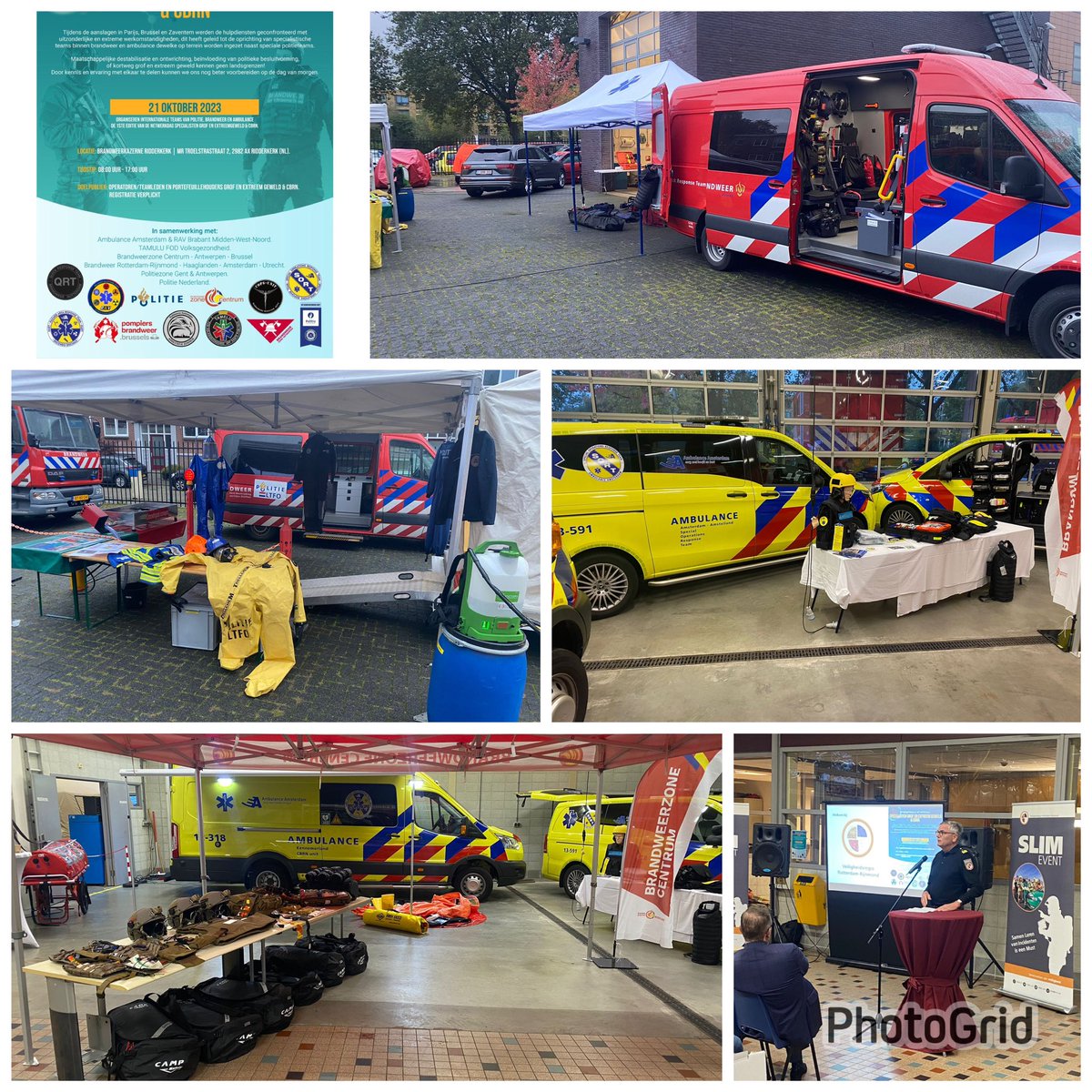 Vanmorgen de netwerkdag Grof- en Extreemgeweld &amp; CBRN geopend. Specialisten van brandweer, politie en ambulance uit Nederland en België wisselden kennis en ervaring uit over opgetreden bij geweld en terrorisme. Helaas bleek onlangs in ons land en België de noodzaak van deze teams