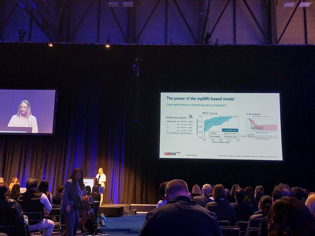 radiomicsVHIO's tweet photo. Congratulations @KingaBarcelona for doing such a good presentation in @myESMO today! An amazing study on the potential of #mpMRI for immunotherapy patient outcome stratification https://t.co/3FM7eqsQvX