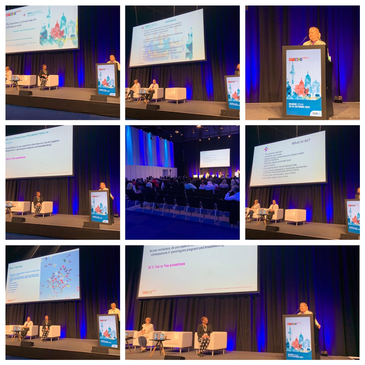 🌟 Join the live session now! Discover insights on "Wellbeing in Cancer Nursing Workforce" at #EONS16. Don't miss it! 🩺💼 #CancerNursing #EONS16 #WellbeingSession #ESMO2023📢👥
