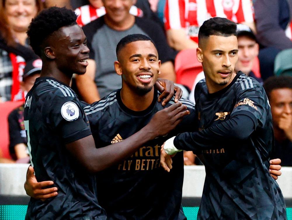 afcstuff's tweet photo. Bukayo Saka, Gabriel Jesus &amp; Gabriel Martinelli have played just 14 minutes together this season. 🤯 [@SamJDean] #afc https://t.co/pW3sH4YVWa