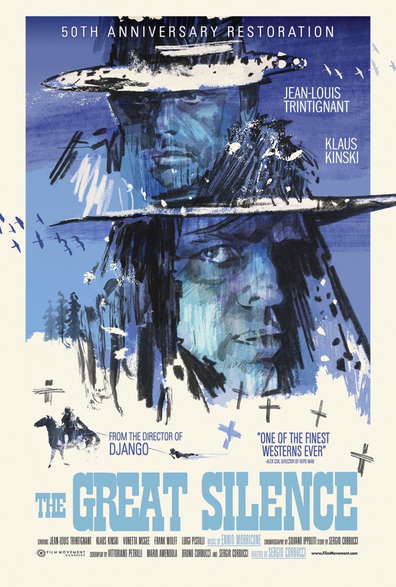 We are at it again! The randomizer picked The Great Silence (1968) from the list of movies that Quentin likes or recommends. What are your thoughts on this movie? Comment below and I will read it on the podcast. #quentintarantino #thegreatsilence #sergiocorbucci #klauskinski