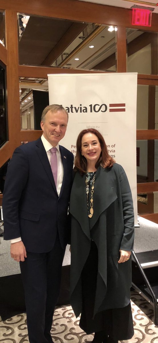 APildegovics's tweet photo. Warm welcome to #RigaConf2023 , Latvia 🇱🇻 @mfespinosaEC President of the #UNGA73 🇺🇳! Cherishing memories of celebrating together the Latvia’s 💯 anniversary in #NY 🍎 in 2018! Grateful for your tireless efforts to make the #UN fit for purpose, defence of the #Charter https://t.co/K2vwu6rGmc