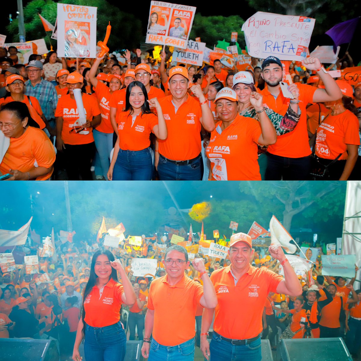 rafaelnoyag's tweet photo. Gracias a todas los magdalenenses que respaldan el #Cambio en el Magdalena, ayer cerramos nuestro recorrido maratónico por el sur y el centro del departamento en un gran encuentro en el municipio de #Plato. 

Cada vez estamos más cerca de seguir con el #Cambio en nuestro departamento, haremos historia el 29/10. 🧡

#ElCambioSigue  #UnaAsambleaConFuerza
