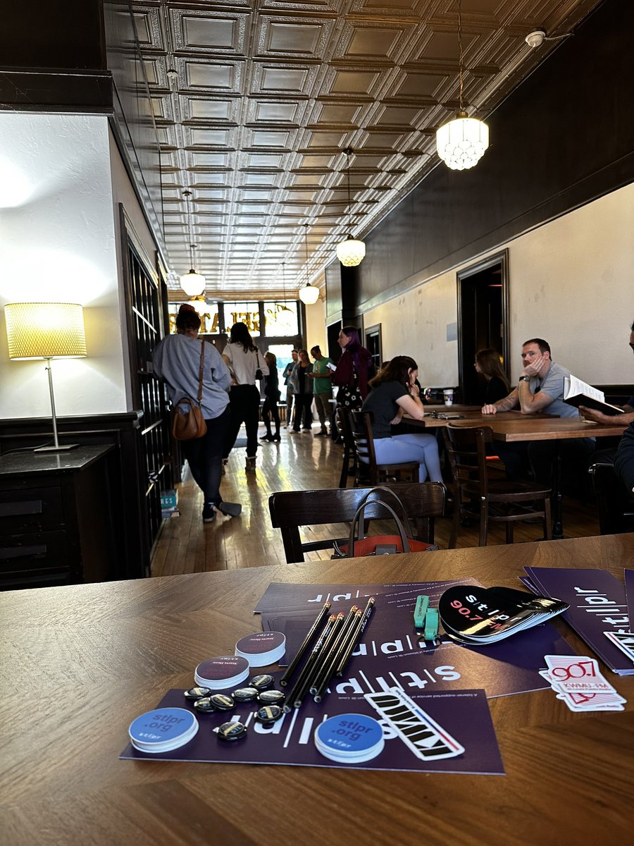 GenListenSTL's tweet photo. We are posted up at the back table at The Gelateria on Grand as part of our annual Council recruitment! 📡

Stop by before noon to learn more about becoming a member. https://t.co/fVEjxM7Yh6