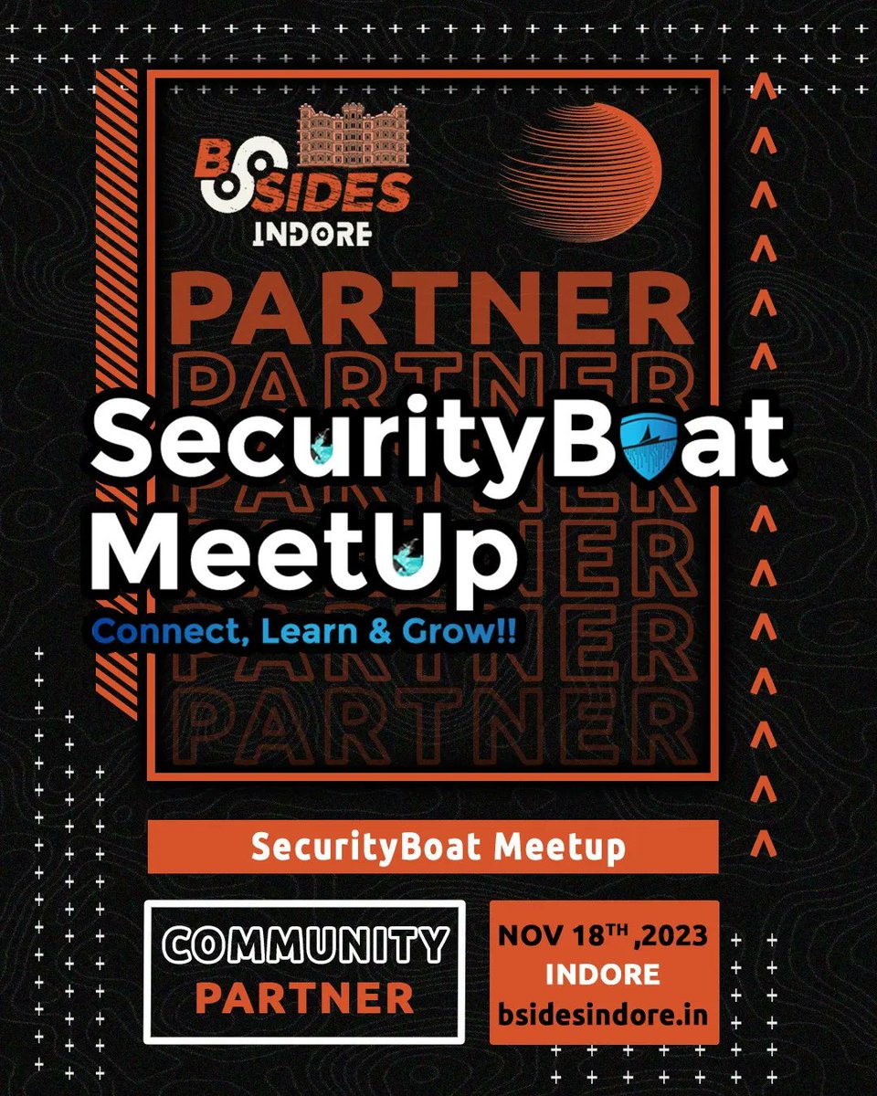 We are thrilled to announce SecurityBoat Meetup as the Community Partner for BSides Indore Conference 2023. 
Together, we'll sail through the vast seas of cybersecurity knowledge, promoting collaboration and learning.
Join us on this exciting journey!
Be a part of the conference,…