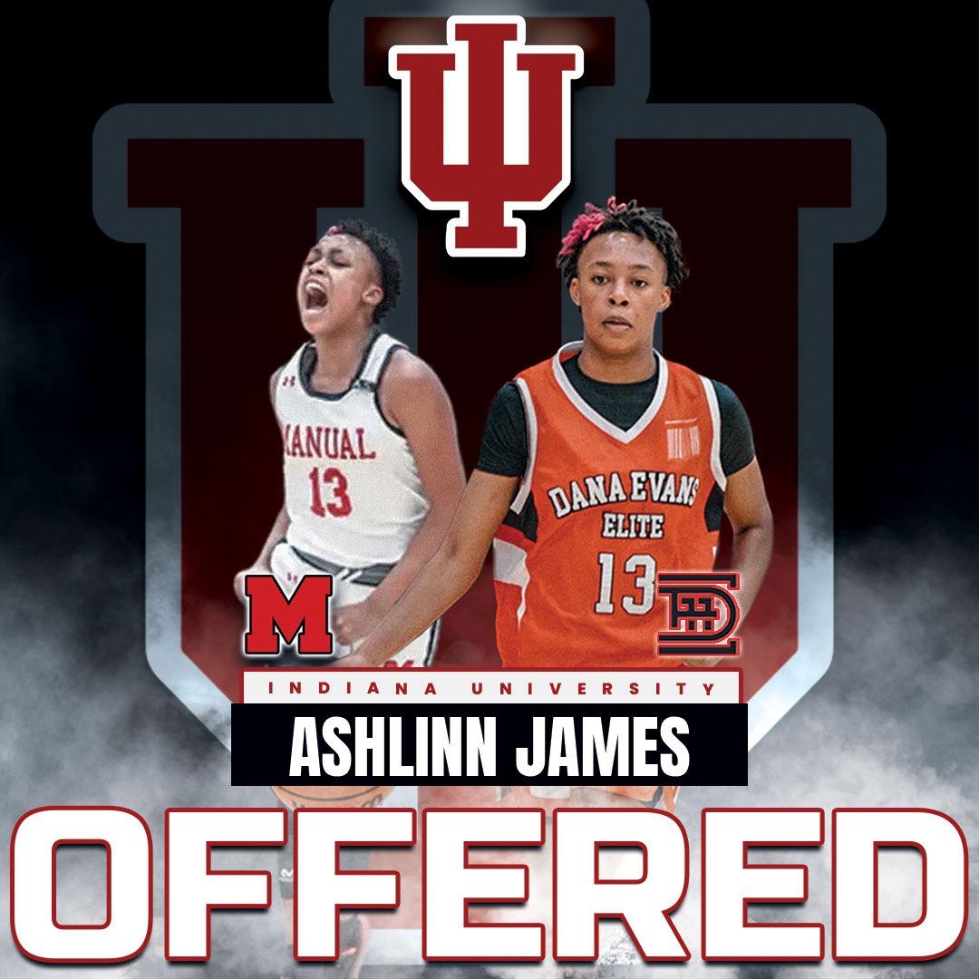 I Had an AWESOME time at HOOSIER HYSTERIA!!!! Thank you to <a href="/TeriMoren/">Teri Moren</a> and the rest of the staff for having me. The atmosphere was unbelievable. With that being said, I'm Honored and blessed to receive an offer from <a href="/IndianaWBB/">Indiana Women’s Basketball</a>!!!!! Thank you for believing in my talents.