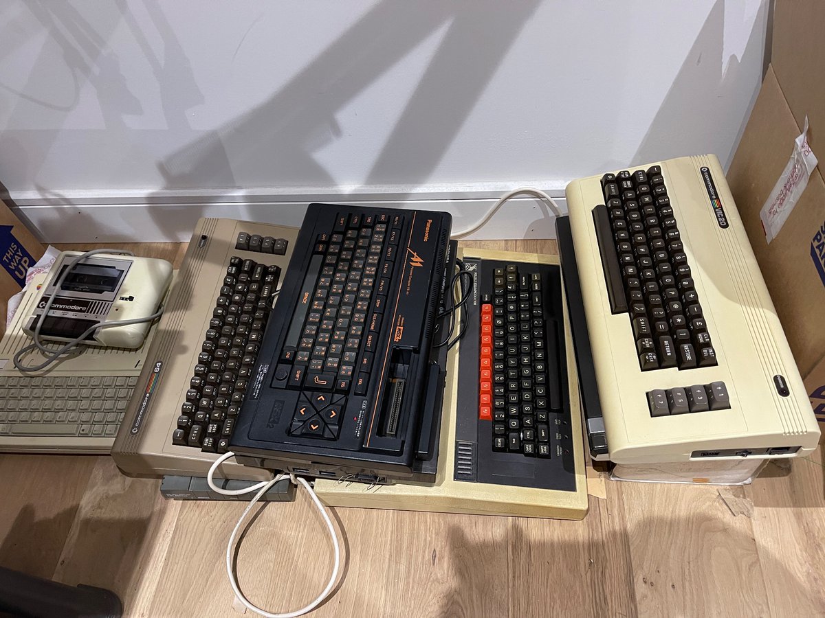retrogamecoders's tweet image. First batch of #retrocomputers from storage, hope they still work 🫣