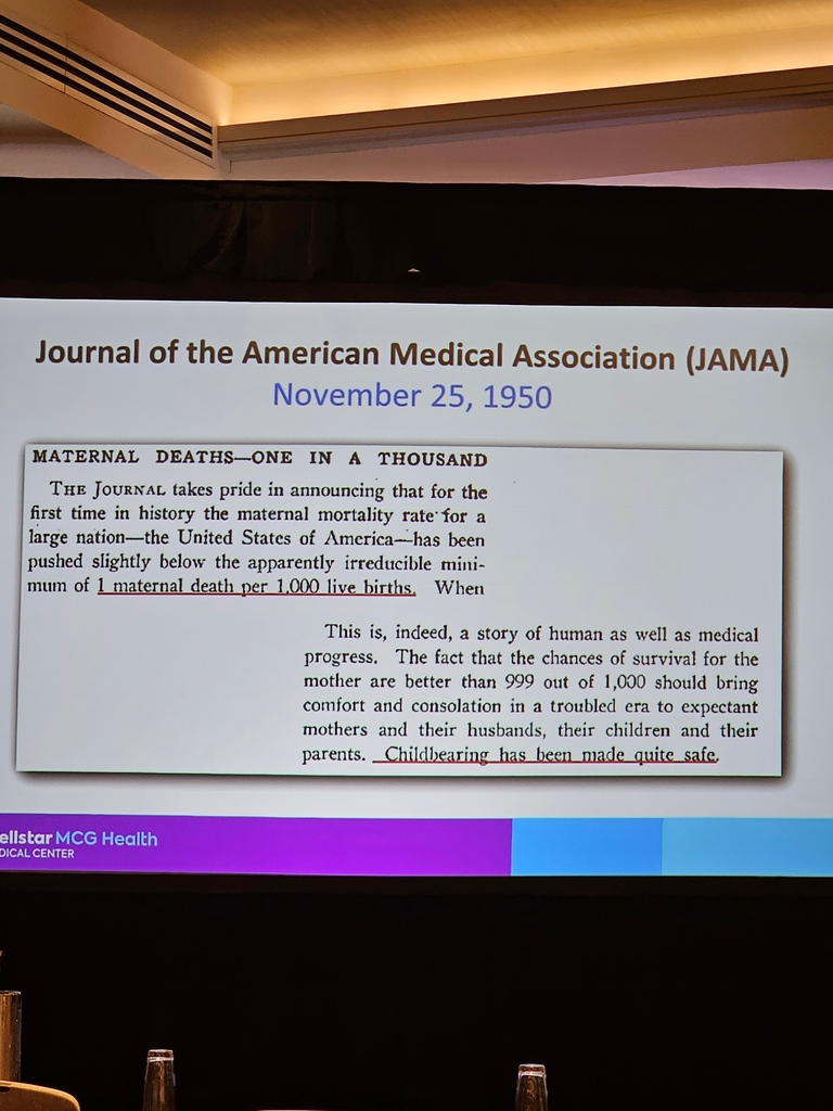 Dr Chadburn Ray providing the David A. Angry lecture with insights into State Level, Evidence-based Approach to Addressing Severe Maternal M&amp;M with a focus on reducing CV causes. 

Improving screening and reducing patient barriers are key to early identification. 

#D4ACOG2023