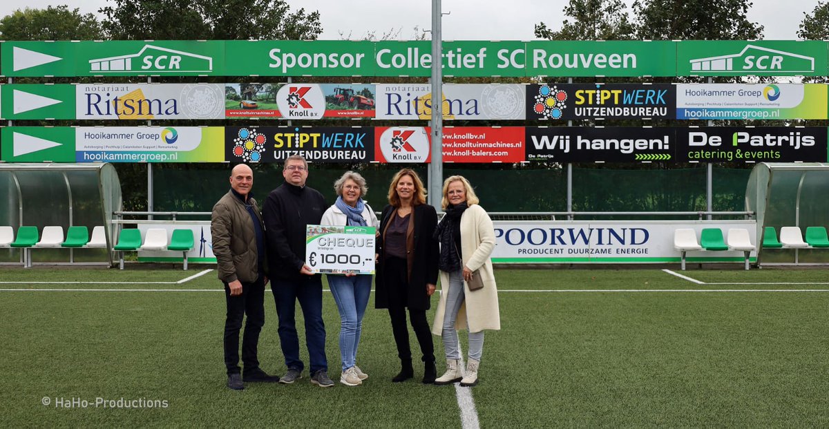 Vanmorgen mochten wij een cheque in ontvangst nemen van €1000,00. Deze is aangeboden door het sponsor collectief SC Rouveen. Wij zijn ze ontzettend dankbaar. Mede dankzij deze gift kunnen wij ons belangrijke werk voortzetten. #onzedankisgroot #wijstaanoptegenpesten