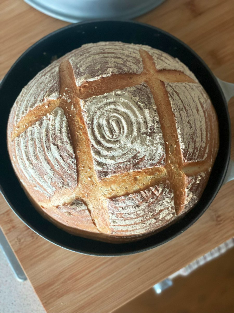 Welsh_PA's tweet image. A little weekend white spelt boule baking! 🥖 
#weekendbaking #bread #breadmaking #baking #boule #MadeWithMarriages #marriagesflour
