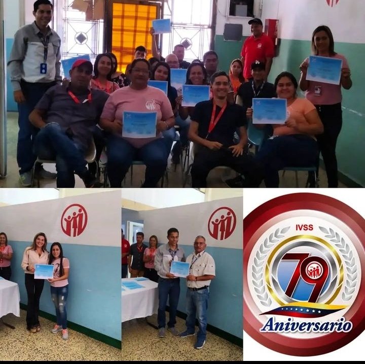 #13Oct | En la Sede de la <a href="/oavaleraivss/">Ofic Adm Valera IVSS</a> se realizó una Actividad en conmemoración al 79° Aniversario del #IVSS  otorgando un reconocimiento a nuestro Equipo de trabajo por sus años de servicio.
#VenezuelaEsTradición 
<a href="/NicolasMaduro/">Nicolás Maduro</a> 
<a href="/MagaGutierrezV/">Magaly Gutiérrez Viña</a>