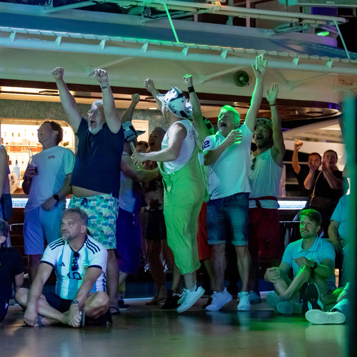 Where was your favourite place to watch the action onboard the EPIC? ⛲ Pool Deck 🌶️ Spice H2O 🖥️ The Atrium Wherever you were, the atmosphere was electric ⚡ Fancy doing it again? #LiveEpic #RugbyWorldCup #France2023