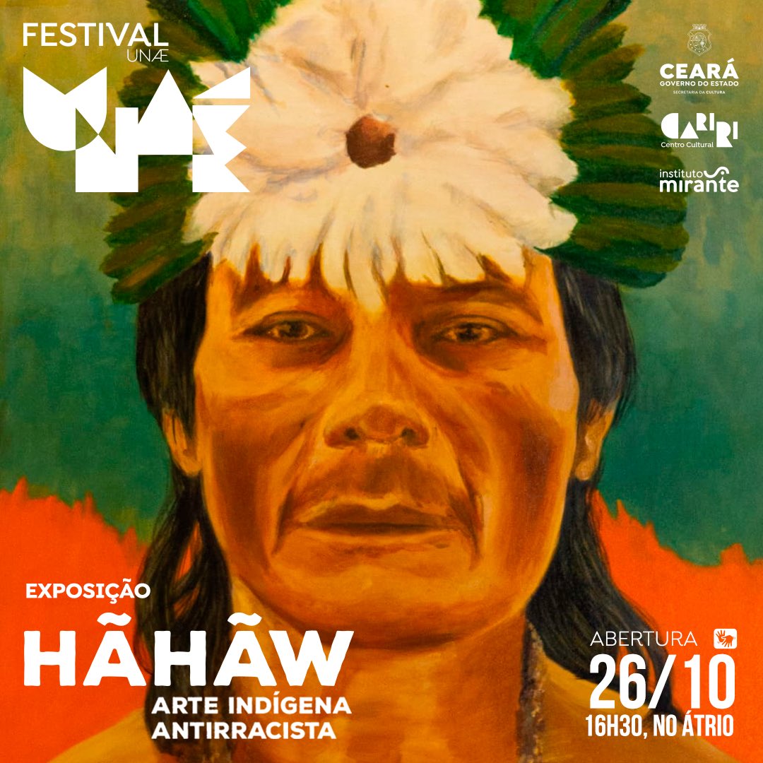 CCCariri's tweet photo. HÃHÃW representa a terra e o território na língua Patxohã. Nesta exposição, ressoam as vozes de 21 artistas indígenas de diferentes etnias e contextos do Brasil. HÃHÃW é um manifesto contra o etnocídio, genocídio e racismo sofridos pelos povos indígenas. Não perca!

#FestivalUnaé https://t.co/M1uxomi0D7