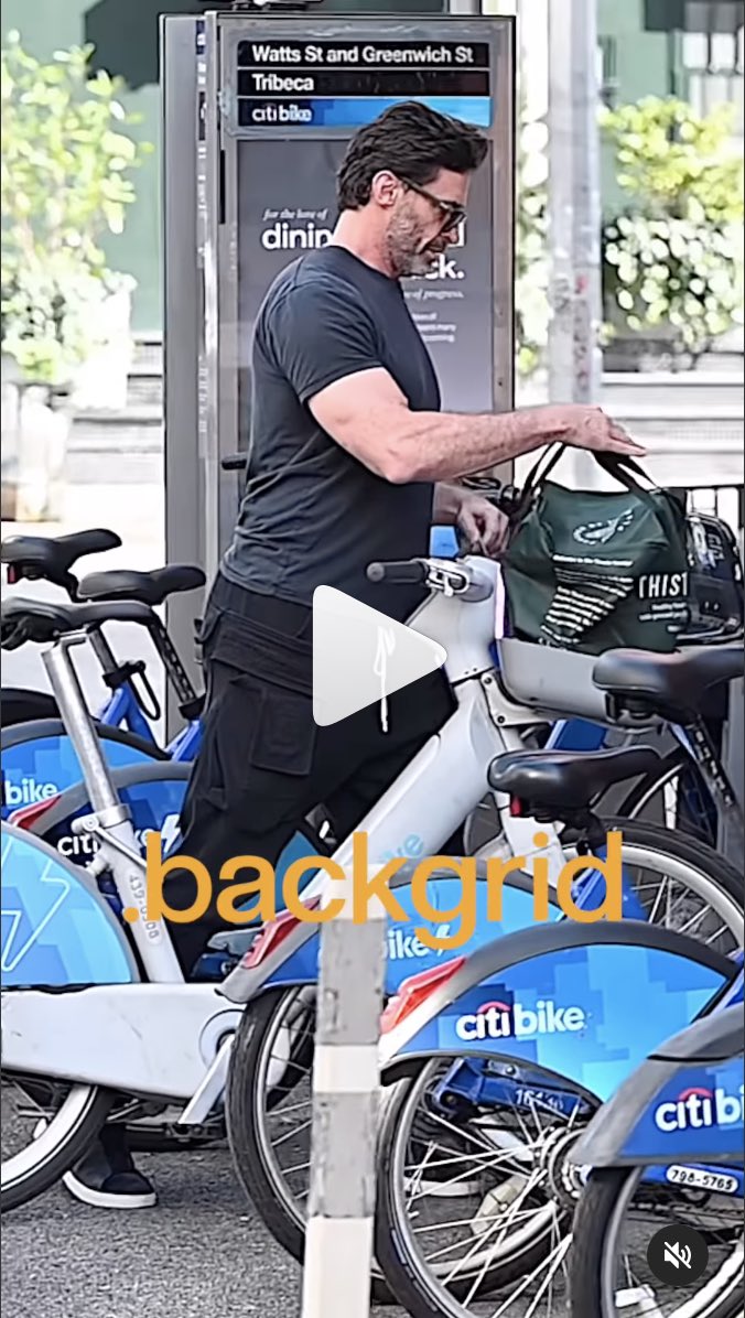 Super fun to see <a href="/RealHughJackman/">Hugh Jackman</a> with his <a href="/ThistleCo/">Thistle</a> bag while out &amp; about in New York. Thanks for the share <a href="/BackgridUS/">backgridus</a>! #thistlelove  instagram.com/reel/CyoXNwtPA…