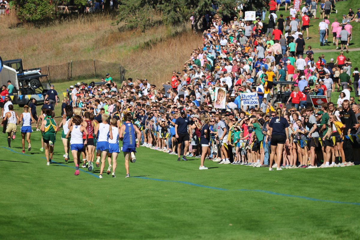 PrepRunningNerd's tweet photo. Not sure I understand it, but this has to be one of the more unique posters at the Class A boys finish line yesterday. https://t.co/sFp6Rguh67