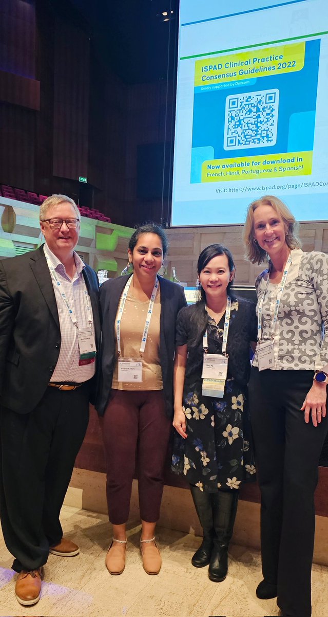 Thanks @DrAAddala for great teamworking in chairing the final Symposium of the #ISPAD2023 😊Fab speakers from Moshe Philip, Mark Clements & Erica Van Den Akker