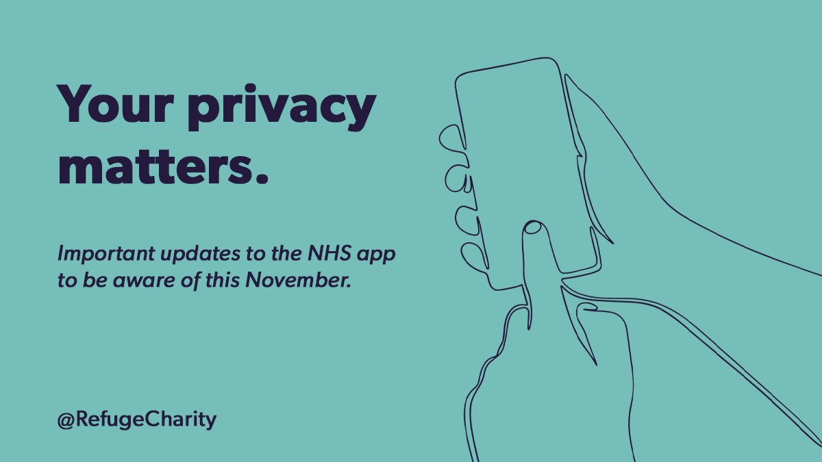 From 1st November your medical records will automatically be available via the NHS app. If you have concerns about your partner accessing or even forcing, you to disclose your private health information, contact your GP and request for your data to not be shared via the app.