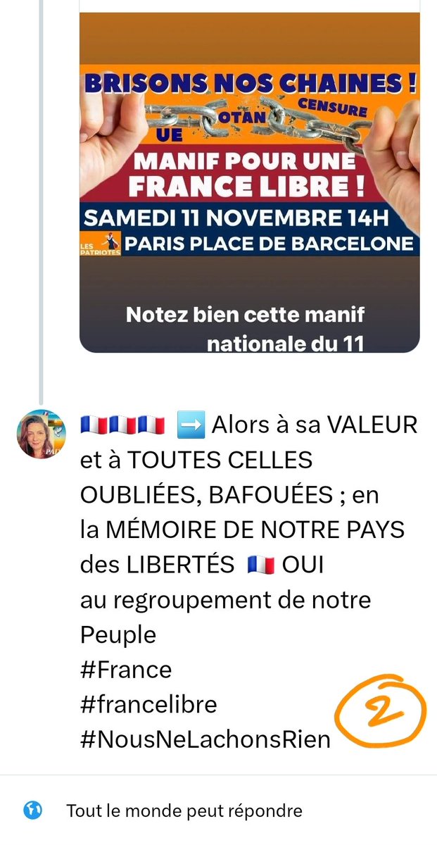 NadegeBugnon444's tweet photo. Juste pour être bien au fait que tous Tweets soient PARTAGER https://t.co/ty9UpOcWoP