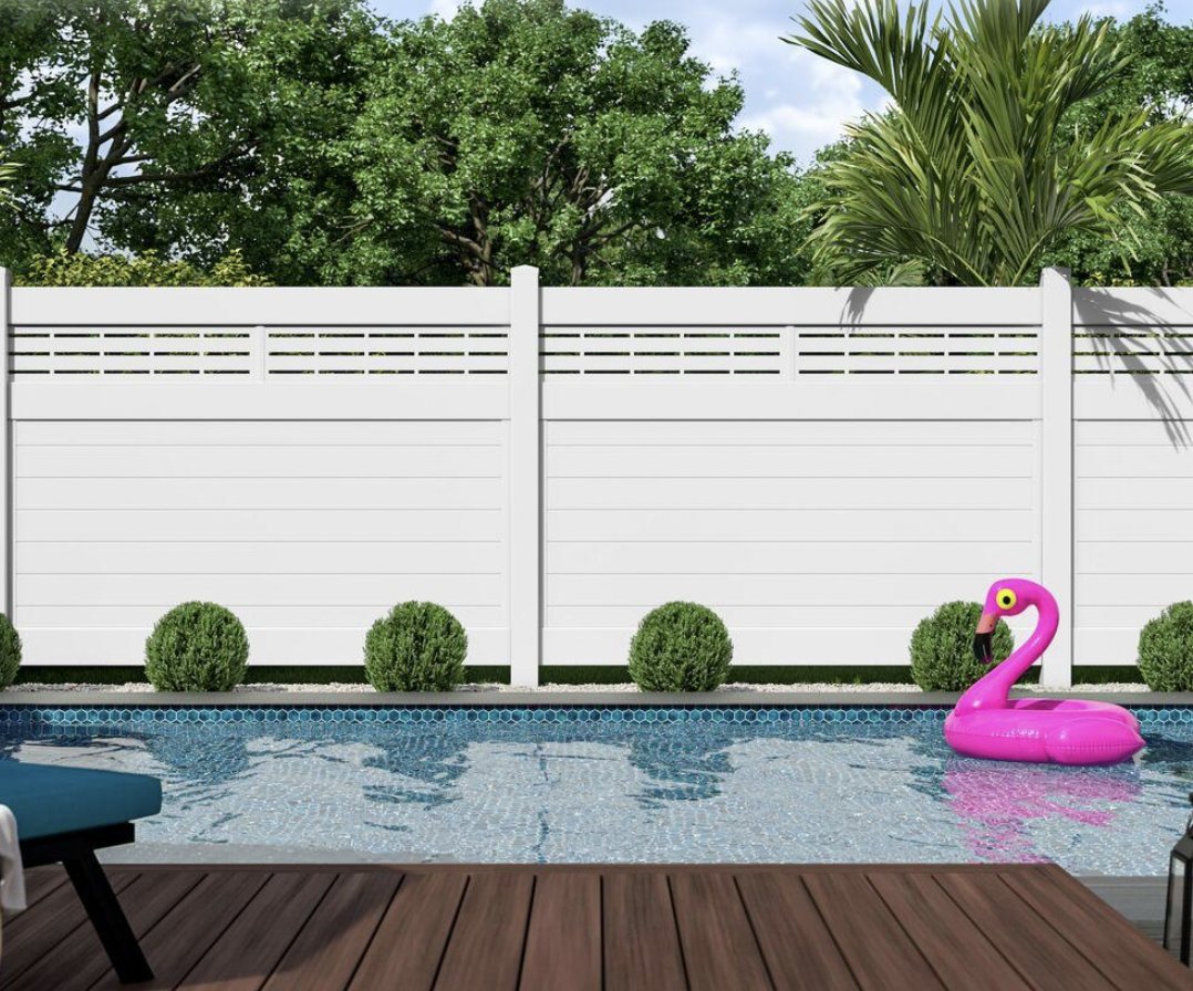 fenceauthority's tweet photo. The #Pepperidge Fence gives you an updated spin on traditional lattice-top vinyl fences while giving you the privacy you want in your yard.

#TheFenceAuthority #FenceAuthority #WestChesterPA #MalvernPA #DouglassvillePA #SmyrnaDE #MontgomeryCounty #outdoors #backyard #ActiveYards https://t.co/1zmbuoWI2l
