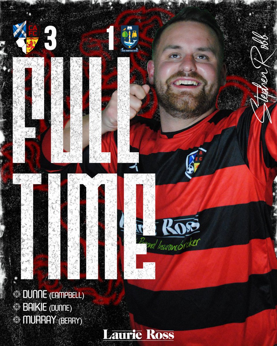 CondorratAFC's tweet photo. 🔴ℝ𝔼𝕊𝕌𝕃𝕋⚫️

Condorrat AFC 3⃣
Glasgow University AFC 1⃣

⚽️ Shane Dunne (🎯 Marcus Campbell)
⚽️ Gregor Baikie (🎯 Shane Dunne)
⚽️ Anthony Murray (🎯 Jude Berry)

An important 3 points to pick up in a tough fought game.

@GrassrootSocial @GGPAFL @AmmiesFitba @scottish_aff https://t.co/wg0korRzup
