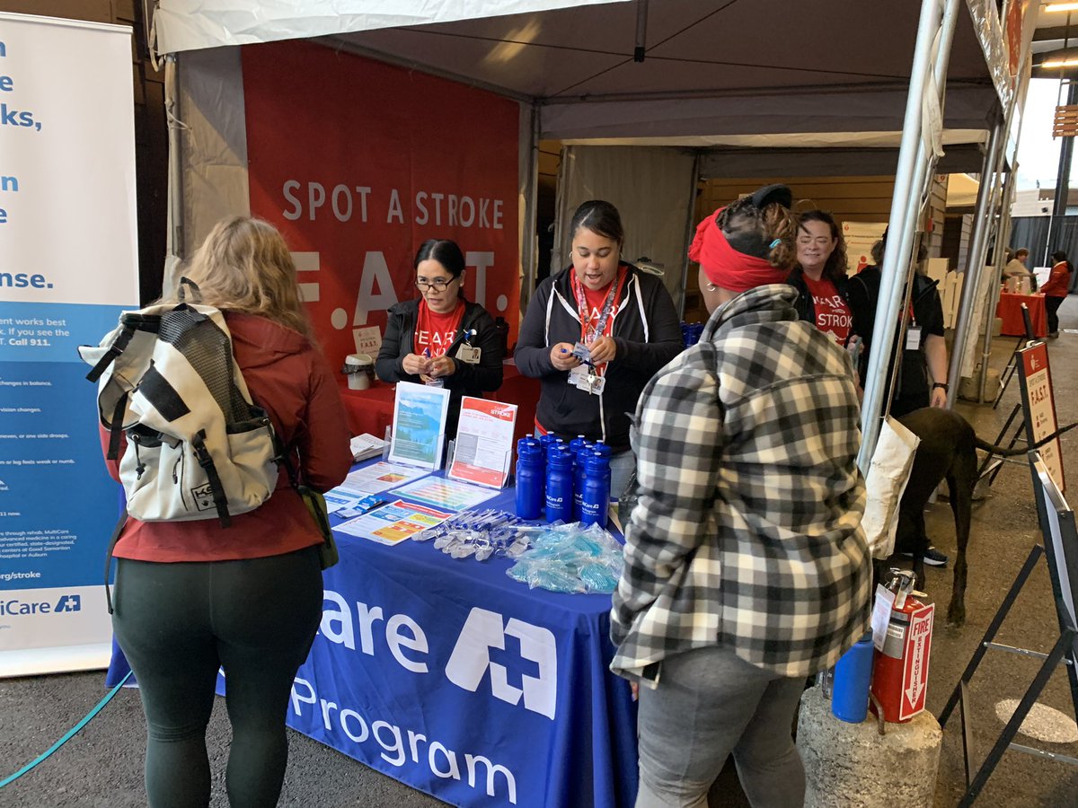 Learn how to spot a stroke F.A.S.T. and be prepared to save a life. Thank you, @MultiCareHealth, for your support. #HeartStrokeWalk