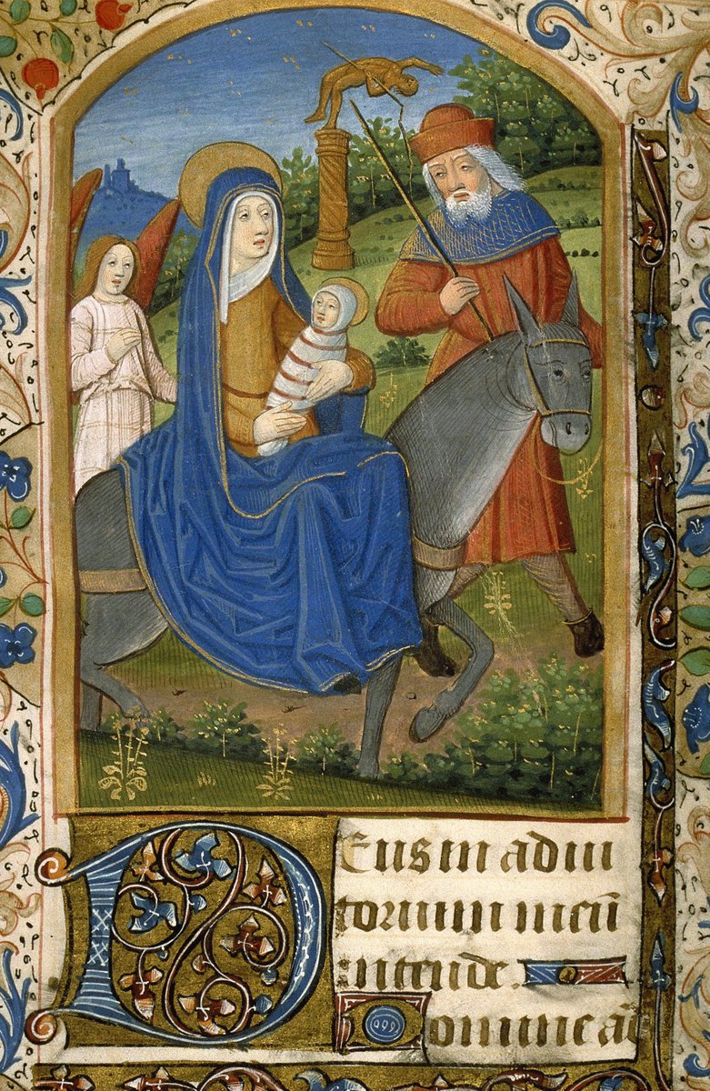 Flight Into Egypt 
(from a Book of Hours)
Painter: Unknown
ca. 1500

#art #arthistory #FineArt #medieval #medievalart #Bible
