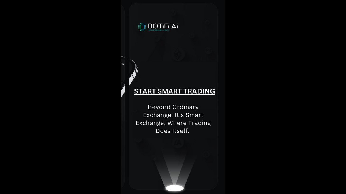 BoTiFi_Ai's tweet photo. 👋🏻Say Hello to the whole new way of #cryptotrading with the world's first #sSmart #DEX 

📊Trade, manage and generate profits effortlessly with the most innovative AI-powered & fully automatic decentralized #crypto #exchange on the go with https://t.co/e8qJq4MFy5

 ⚡️Don't let opportunities slip away - stay connected to the market and make or take informed decisions using our powerful data analysis tools. 

🏆Embrace the future of trading with #BOTiFiAi  in your pocket!

Join Presale, before it en⏰
Visit: https://t.co/vgI83hEsZP
Telegram: https://t.co/cw3RT8WnVT