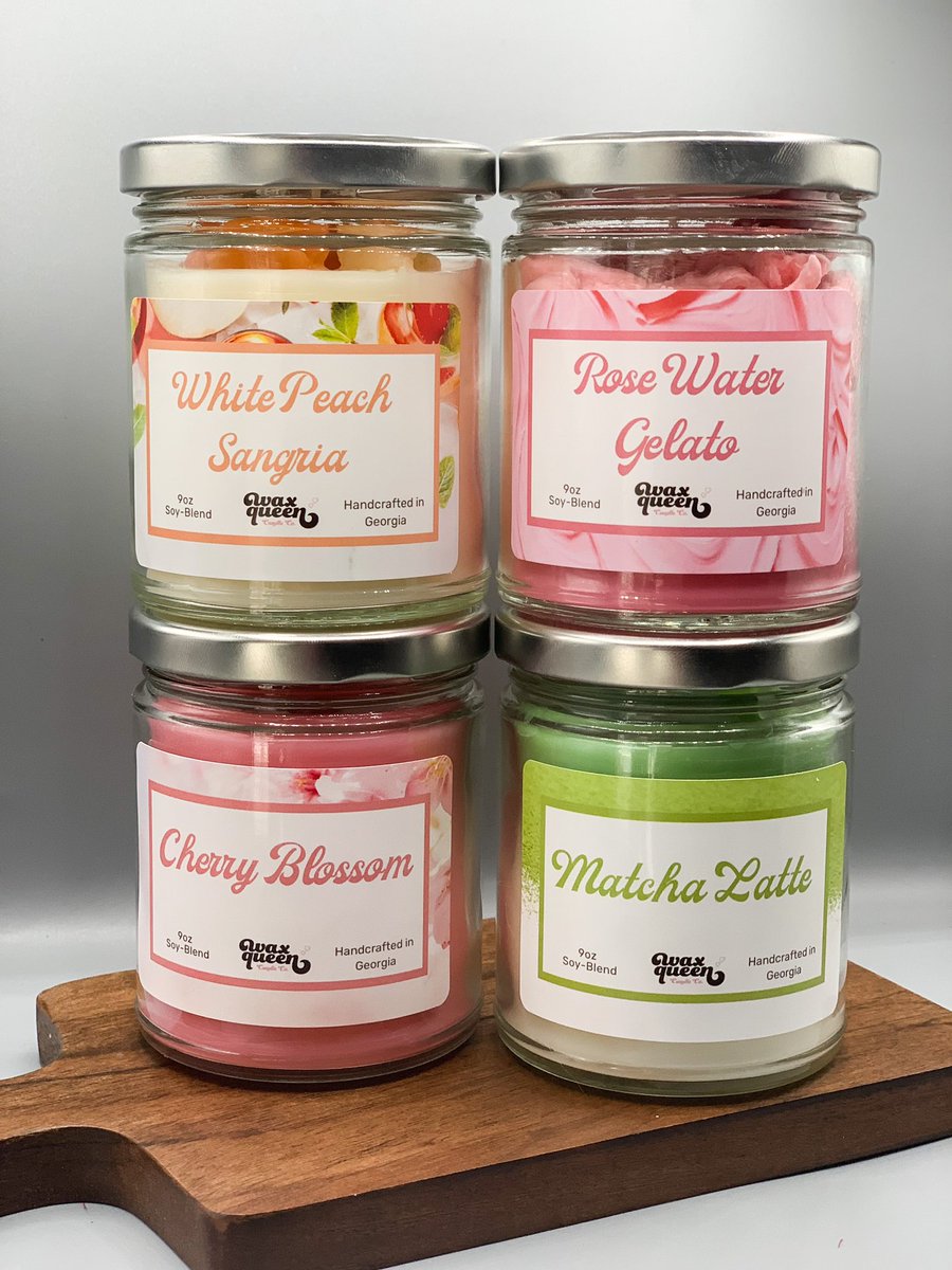 WaxQueenCandle's tweet photo. Heeey! My name is Jasmine and I’m the owner of of Wax Queen Candle Co! I specialize in creating yummy home fragrances through candles, wax melts, room sprays and incense! Grand Reopening in 2024! https://t.co/38fcrRGA6x