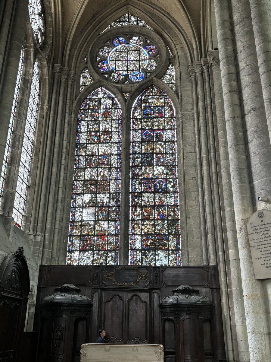 We visited the Cathedral Basilica of our Lady of Amiens. Pupils admired the wonderful, intricate architecture inside. Some pupils lit candles for those who we have loved and lost and said prayers. 
#asccfrancetrip23  
#cathedraledamiens @allsaintsccduk
