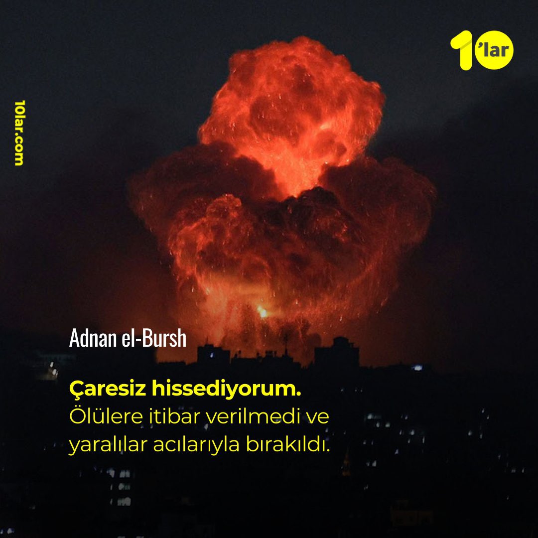 Mahvoldum bunları okuyunca.
Bizler bile tüm acımıza rağmen her sabah ölü sayısının kaça çıktığını kontrol ediyoruz. Peki Gazze’dekiler ne hissediyor o sayılardan ibaret kalmak hakkında?