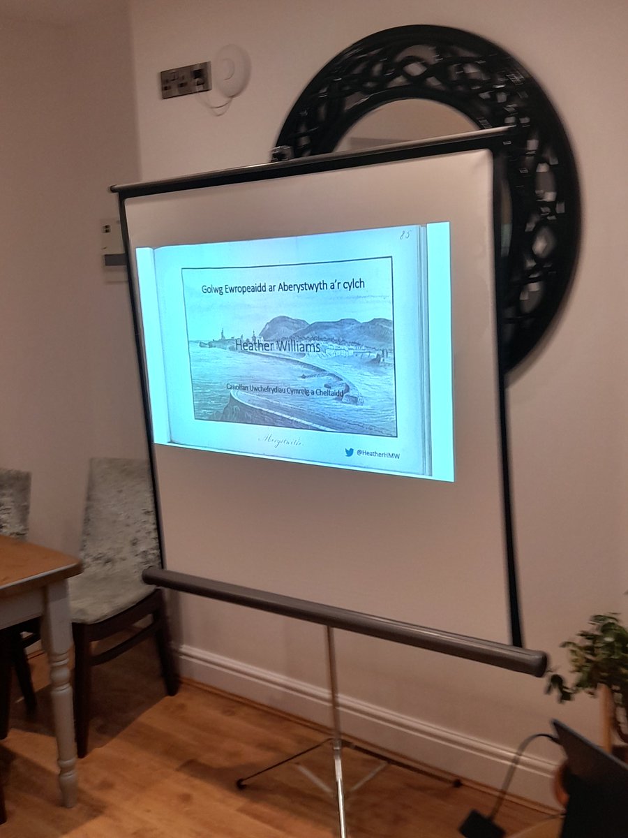 Dolypandy's tweet photo. Braf oedd cael croesawi Athro Heather Williams o Ganolfan Uwchefrydiau Cymreig a Cheltaidd Prifysgol Cymru.@UWTSD Sgwrs difyr iawn . Edrych ymlaen i glywed am ffrwyth y prosiect nesaf Cysylltiad Cymru a Llydaw . #Aberystwyth #Cylchcinio #Townandgown https://t.co/BfmEJZE6vA