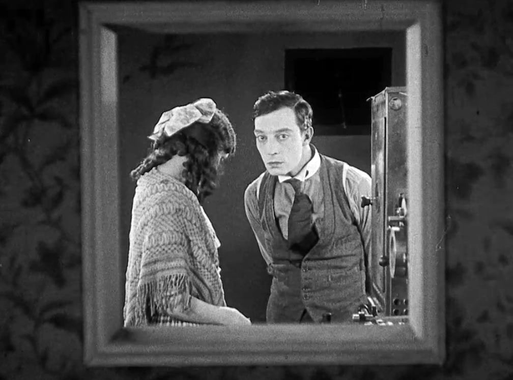 silentfilmmusic's tweet photo. Today at The Silent Clowns Film Series we're showing two of Buster's most surreal comedies, THE GOAT and SHERLOCK, JR. The SHERLOCK, JR. restoration we're running is the one done by the Cineteca (distributed by @CohenFilm ). #silentfilm #busterkeaton https://t.co/MPdhsJ00Tb https://t.co/hD5QCPzXLb