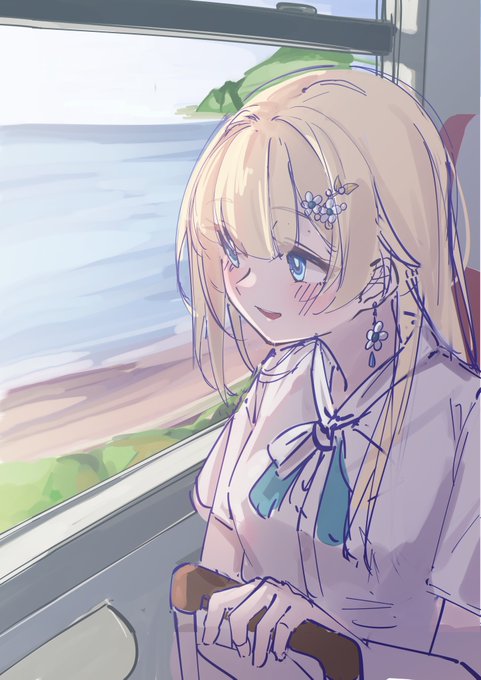 「座る 電車内」のTwitter画像/イラスト(新着)｜2ページ目