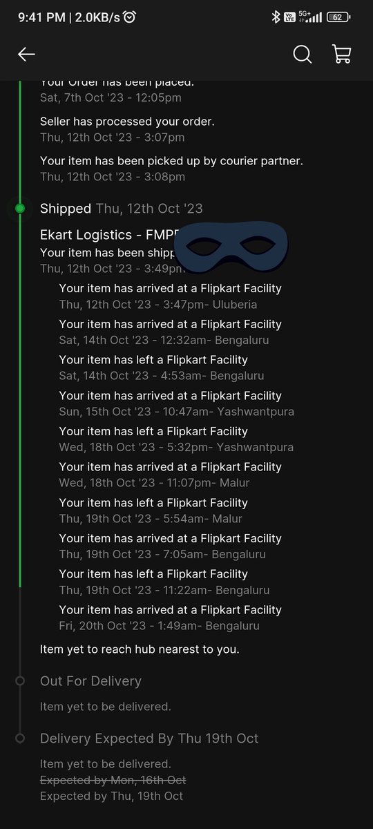 the__chartist's tweet photo. Still no resolution provided by flipkart. 
No one called yet. Very bad support from flipkart... Day after Tomorrow I am have flight to ahmedabad still phone not delivered @flipkartsupport @Flipkart they told only dm but in dm also no resolution provided https://t.co/tgf7gFpcOK