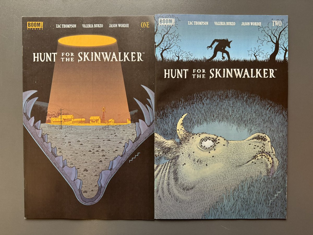 I’ve received comps for my HUNT FOR THE SKINWALKER covers! They look great! @boomstudios