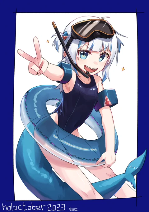 Day 21 - Swimsuit #holoctober #gawrt