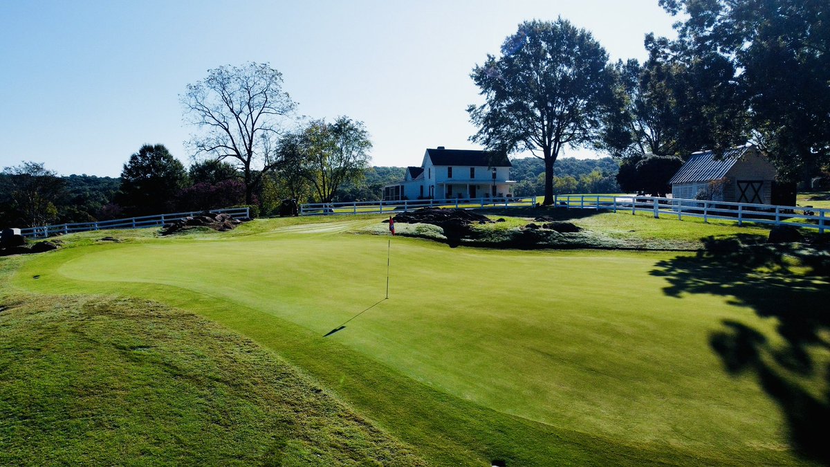 JLuGolfweek's tweet photo. The revived @tothillfarm will appeal to those who like their golf a bit adventurous. The sometimes crazy Mike Strantz greens are a blast to hit balls into. Gorgeous setting, and conditions rapidly improving with new zoysia greens. Wide in places, quite skinny in others. @golfweek https://t.co/HOmHnvHBiy