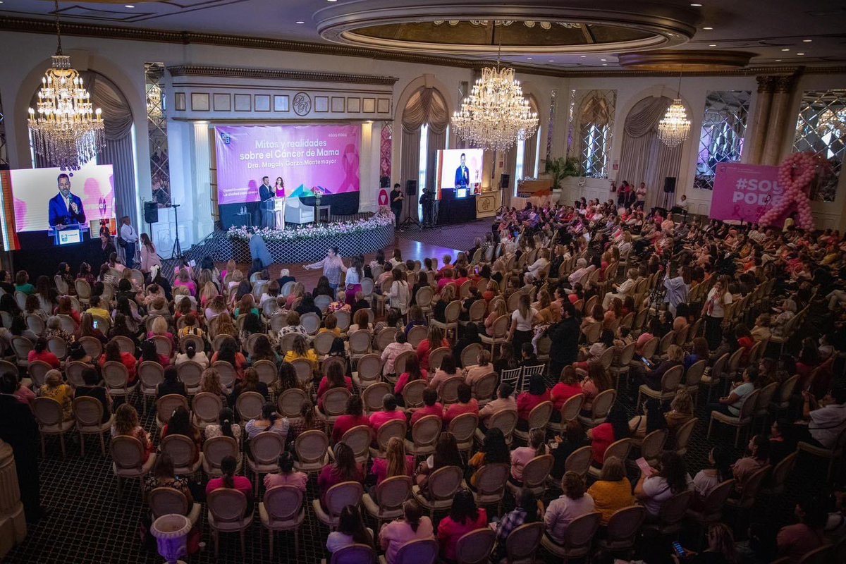 municipiodegpe's tweet photo. En el marco del mes de la lucha contra el #CáncerDeMama, la Dra. Magaly Garza Montemayor llevó a cabo la conferencia “Mitos y realidades sobre el cáncer de mama”, para nuestras ciudadanas en donde se resaltó la importancia de la autoexploración y la prevención.
#SoyPoderosa https://t.co/5oI87i20KE